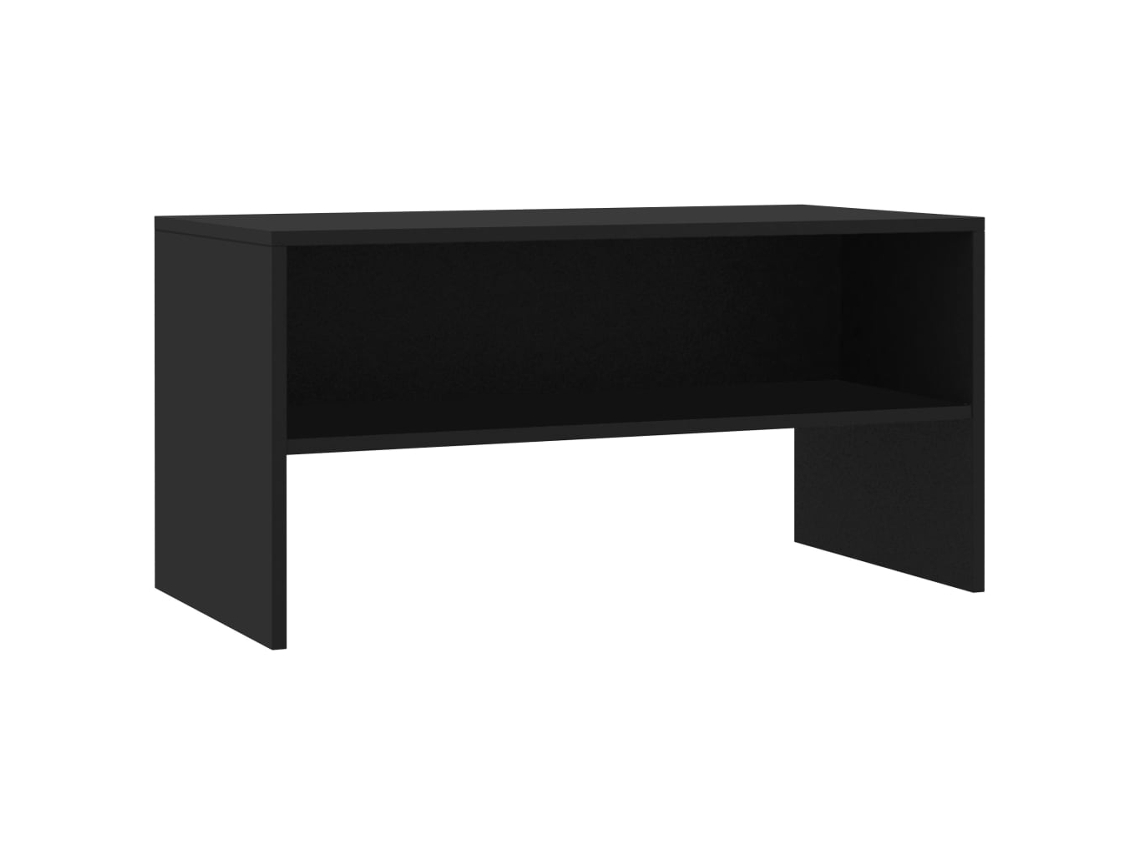 TV Móvel 80x40x40 cm Derivada da Madeira Preta MAISON EXCLUSIVE
