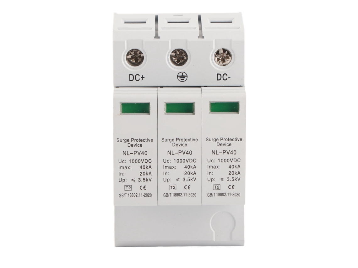 Dispositivo Protector de Sobrecarga 20-40KA 3P 1000V para Proteção Fotovoltaica PV S/MARCA