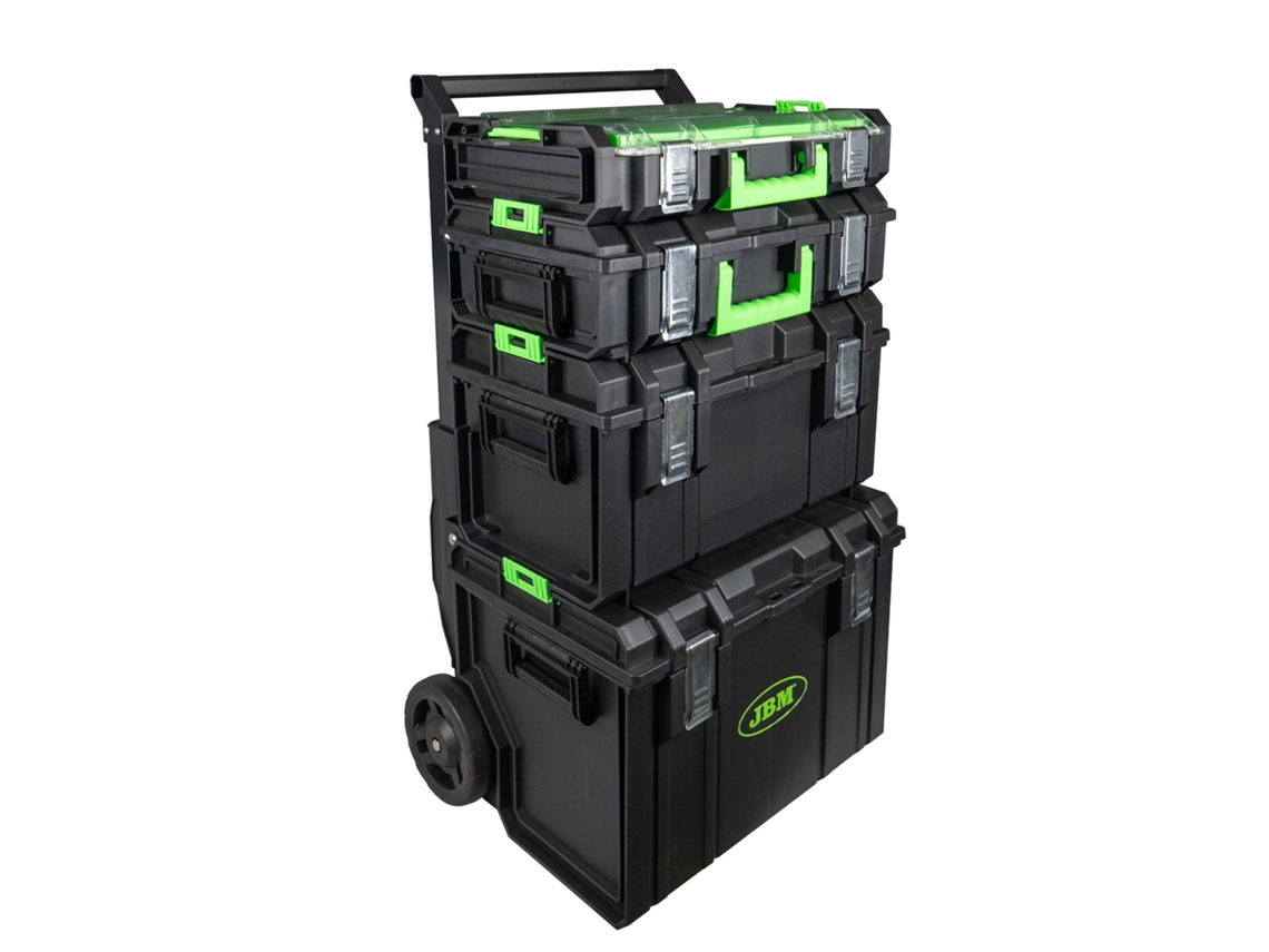 Carro Modular Con 4 Cajas Apilables Jbm
