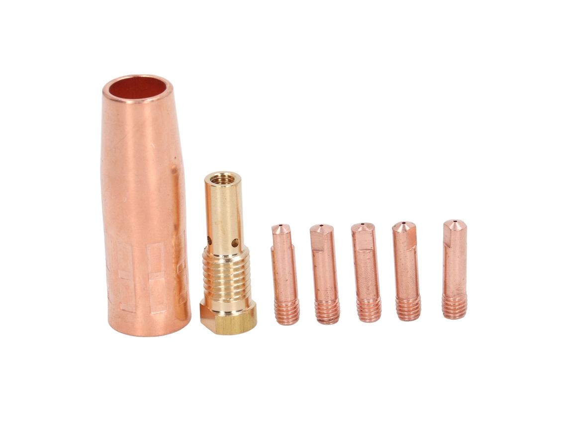 Acessório De Pistola De Soldadura Mig Flux Core Sem Gás Bicos De Latão 0.8mm Para Century Fc90/80gl