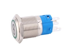 Interruptor de Botão Auto redefinir Aço Inoxidável