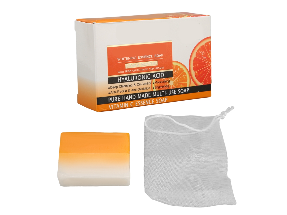 Sabão Artesanal De Vc De Duas Cores Para Limpeza Facial E Cuidado Da Pele Com Óleo Essencial, Reduz Linhas Finais