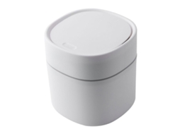 Lixeira Mini de Mesa com Tampa Cute Modelo Nórdico para Escritório e Banheiro