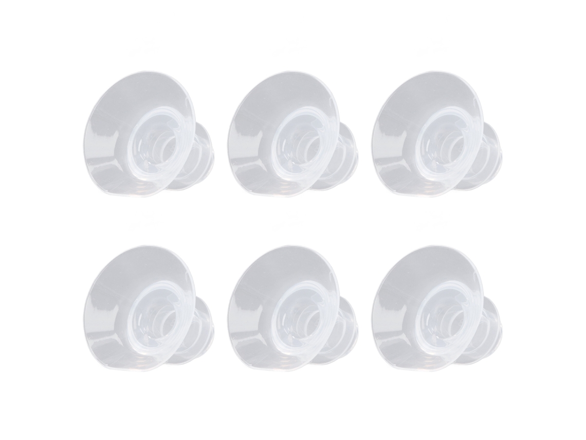 Primerox 6pcs Inserções de Ventosa Silicone 13mm para Bomba de Leite Portátil 24mm Hands Free