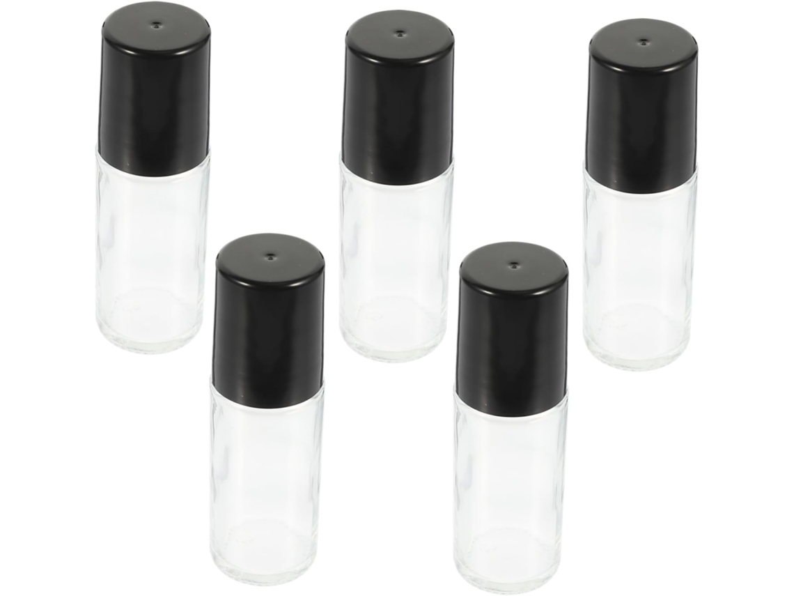De 5 Frascos De Vidro Recarregáveis Para Viagem E Cosméticos, À Prova De Vazamentos E