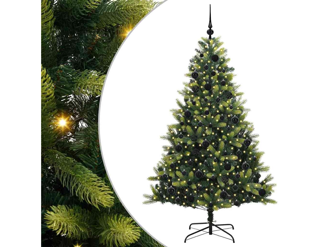Conjunto 1 Árvore De Natal Vidaxl Verde Pvc (180 Cm)