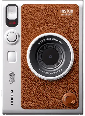 Máquina Fotográfica Instantânea FUJIFILM Instax Mini Evo (Outlet Grade A - Castanho - Obturação: 1/4 - 1/8000 s - Li-Ion - 62x46 mm)