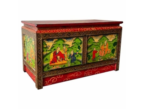 Armário Multiusos ALEXANDRA HOUSE LIVING Vermelho Madeira Madeira de Olmo 38 X 43 X 78 Cm