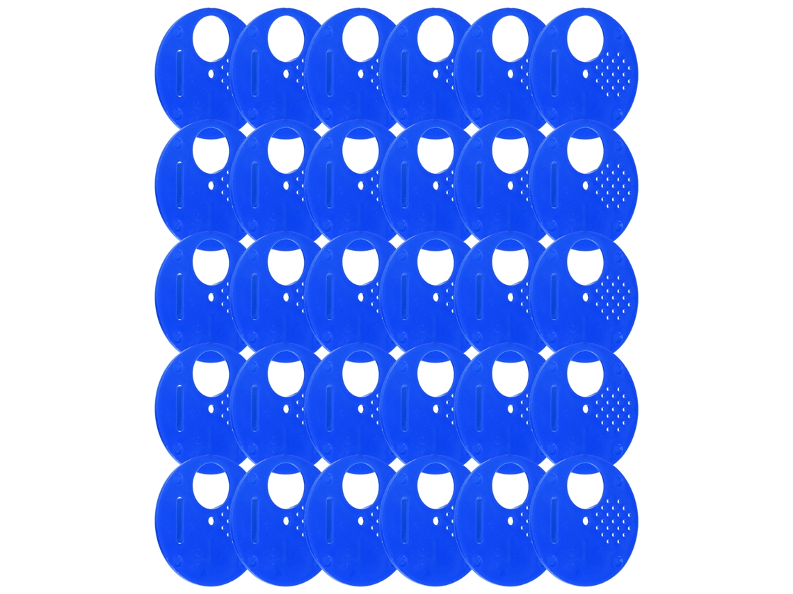 30 Discos de Entrada Colmeia Plástica Azul