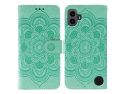 Capa De Couro Para Celular Com Estampa De Mandala Solar Em Relevo, Modelo Cmf Phone 1, Da Nothing.