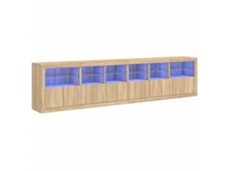 Sideboard, Sideboards Vidaxl Marrom Madeira Processada (n/a)