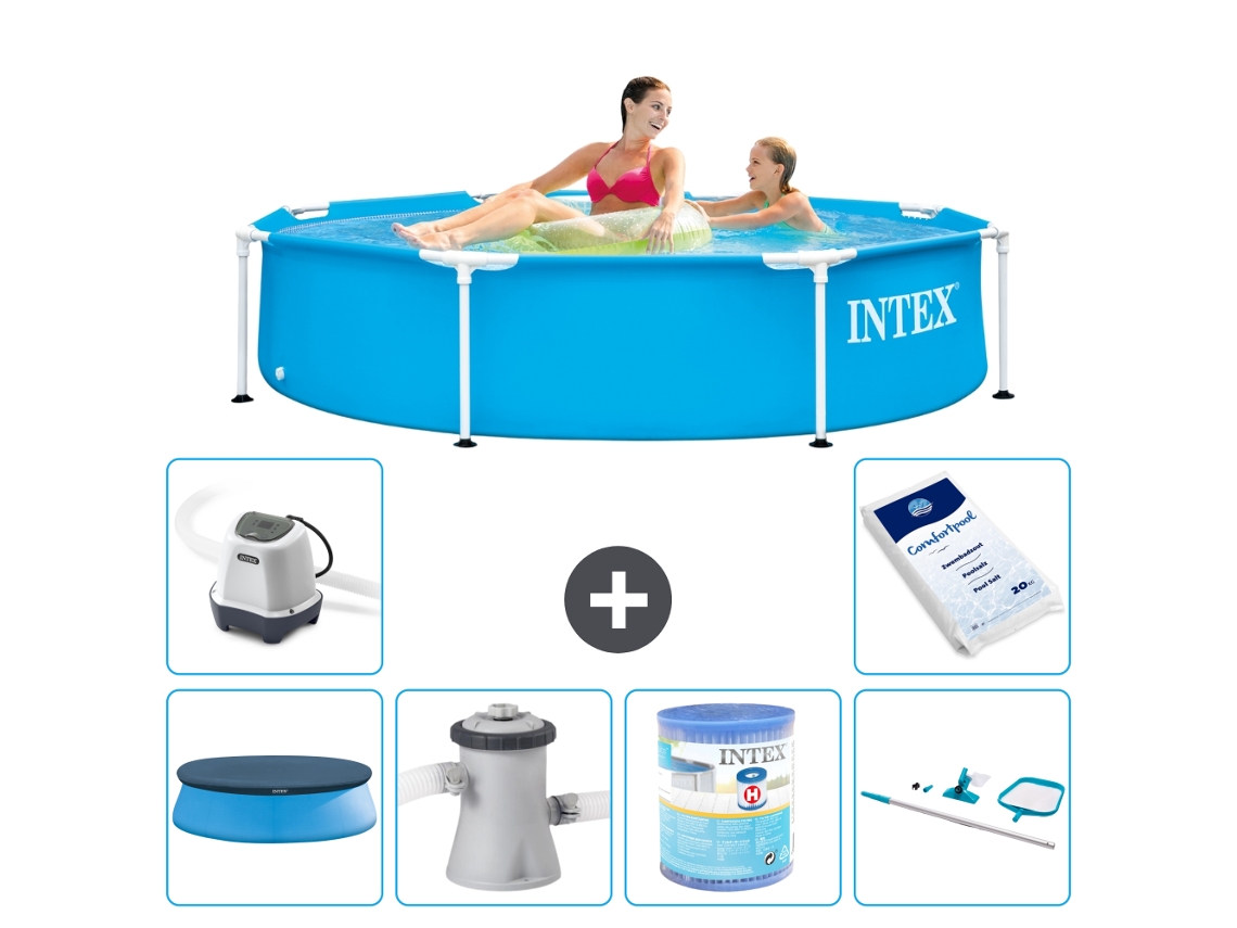 Piscina com Estrutura Redonda 244x51 Cm 7 peças S41432 INTEX