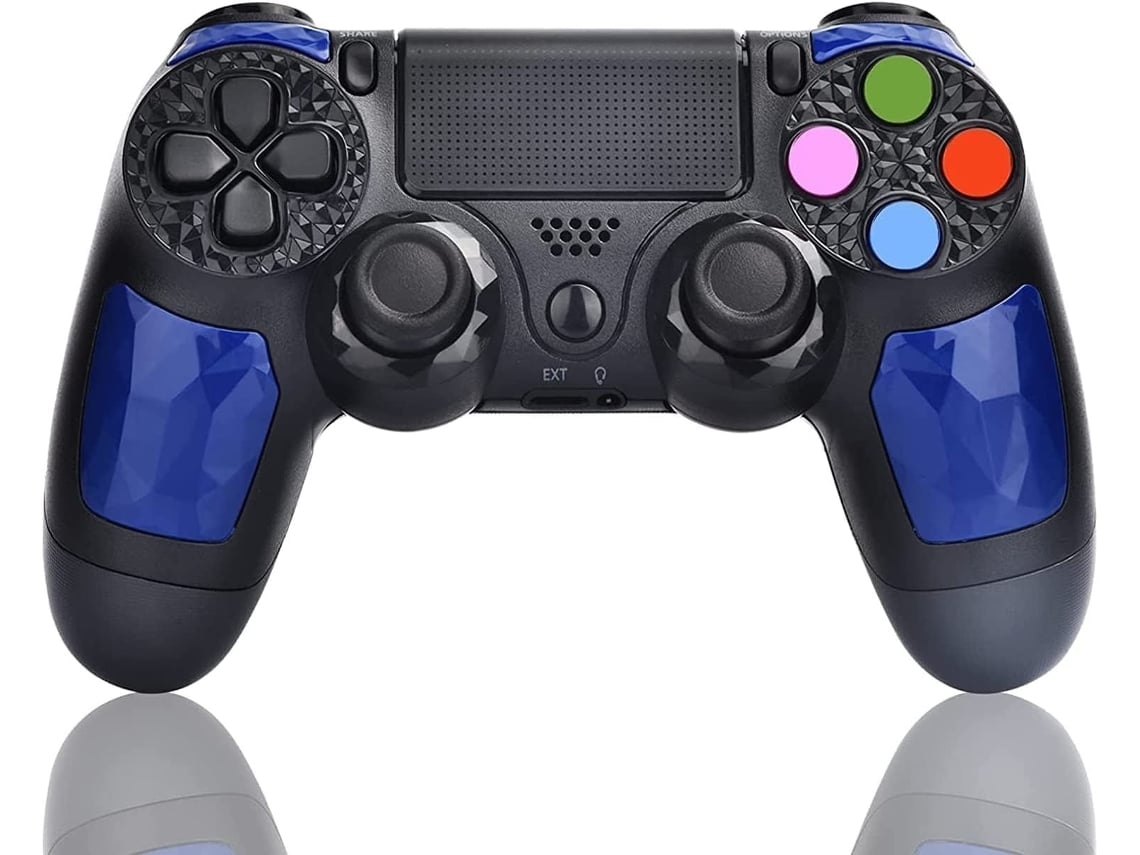 Controlador Ps4 Game Control sem Fios, Ps4/Pro/Slim/Pc, Azul