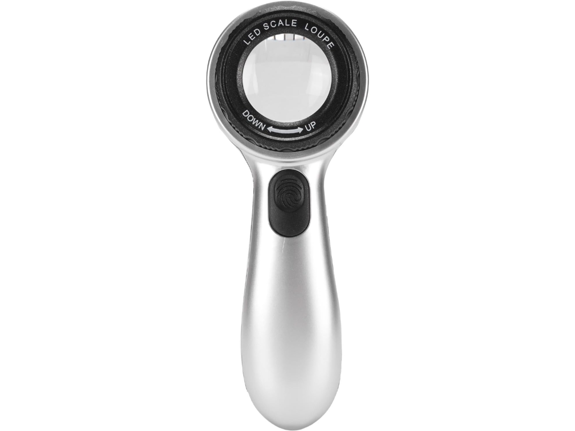 Lupa De Mão Magic Glass Com Lente Recarregável, Leve, Com Luz De Led De 30x, 4 Modos De Iluminação E Ma Gokoco