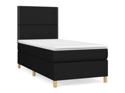 Box Spring Bed, Box Spring Beds Vidaxl Preto Tecido (90 X 200 Cm)