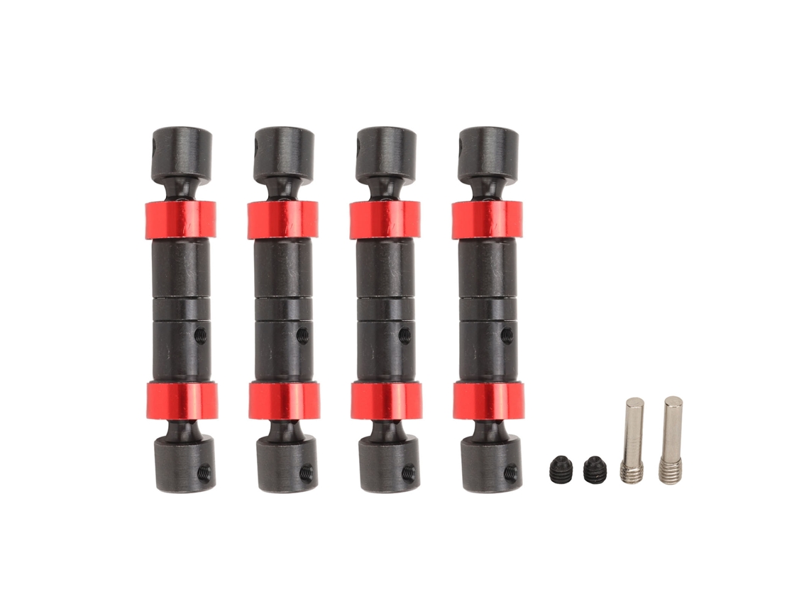 Mali eixo de Transmissão Ajustável 65 75mm Aço para Carro Rc Crawler 1/10 Baixo Ruído Mais Eficiente Preto
