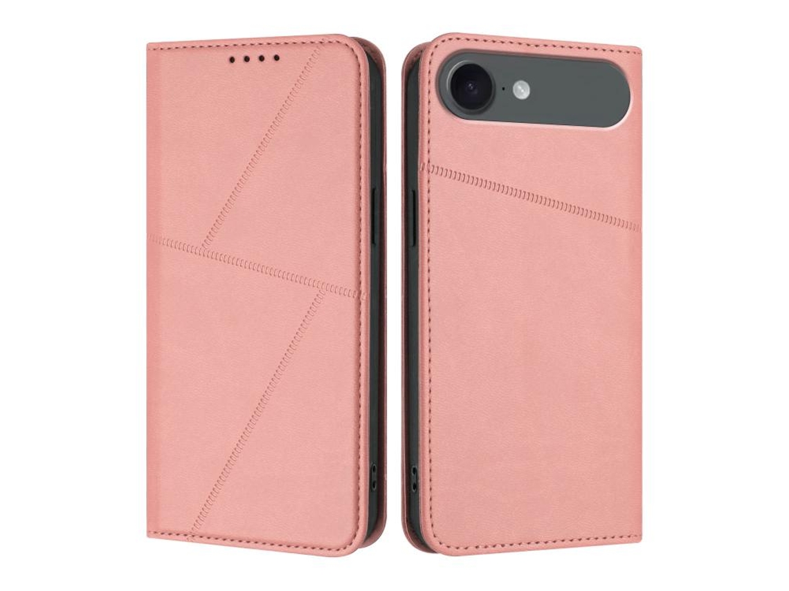 Capa De Couro Fosco Para Iphone 17 Air - Flip Magnético