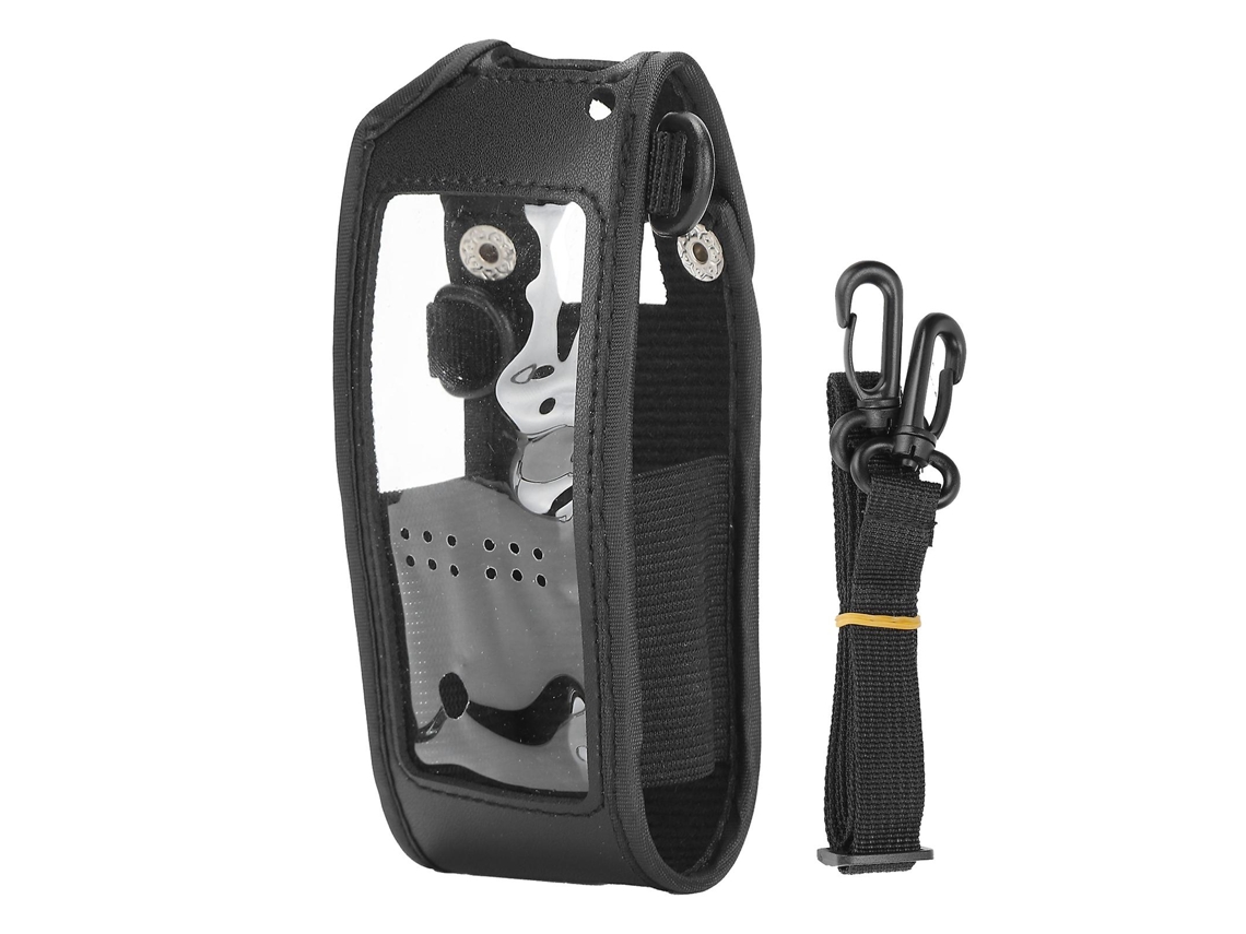 Capa protetora em couro PU para walkie-talkie Anytone ATD878UV Plus-Aquaforge