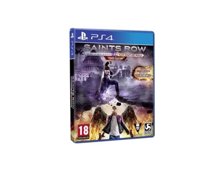 Jogo PS4 Saints Row Iv Reeleito Gat Out Of Hell: Primeira Edição Português