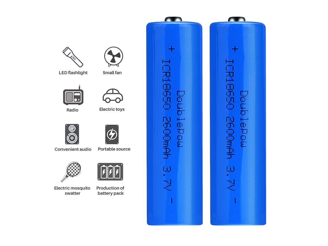 Bateria Recarregável LAXISCREED 18650 para Lanterna Rádio