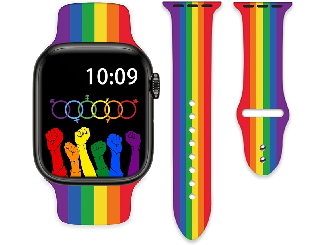Pulseira Pride Compatível Com Watch De 38 Mm, 40 41 42 44 45 Mm E 49