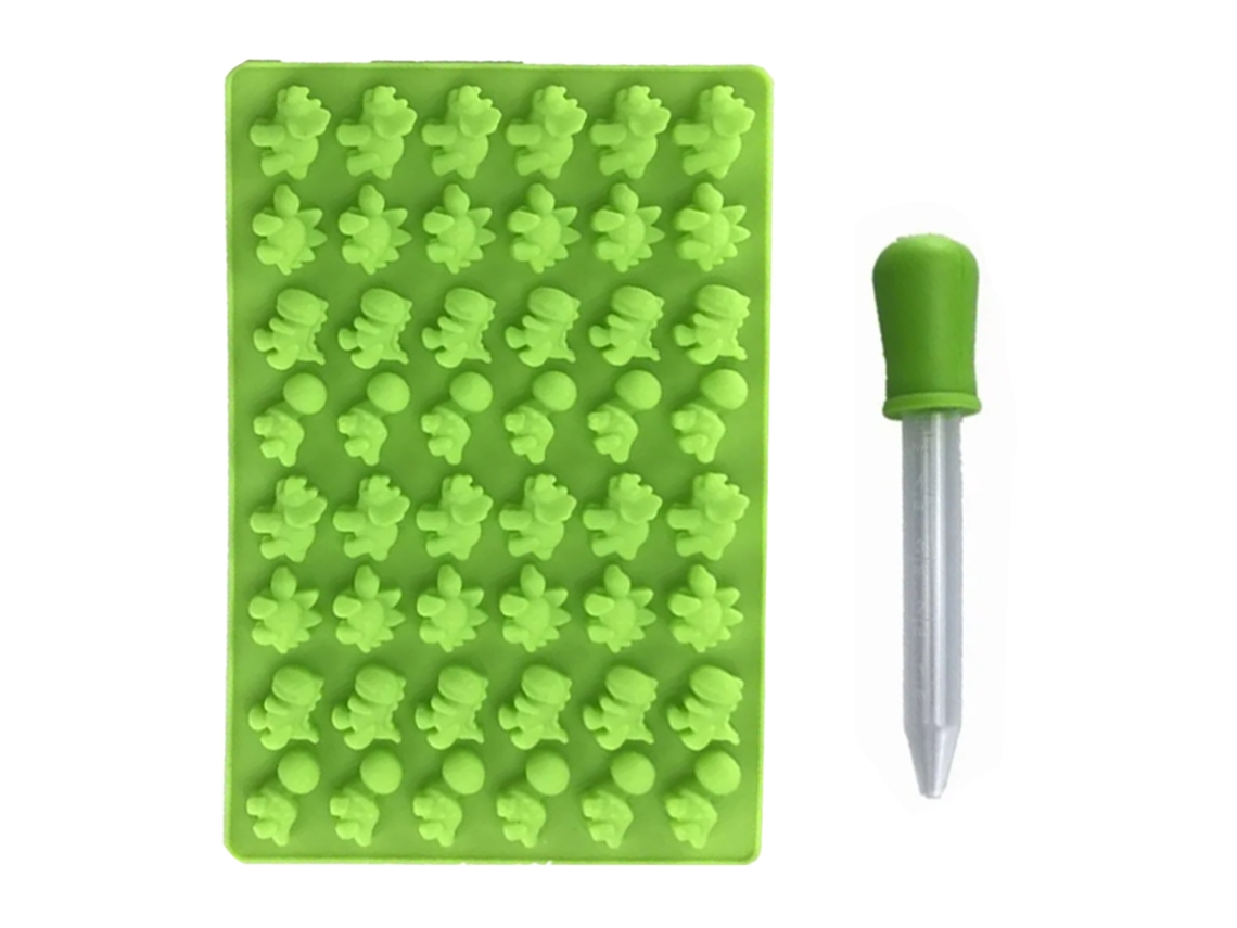 Molde de Silicone Dinossauro 48 Pequenos Moldes | S/MARCA