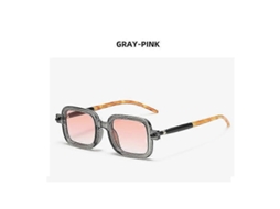 Fashionable Square Sunglasses, Novos, Para Mulheres E Homens, Vintage, De Grife, Punk, Com Lentes Transparentes E Pelhadas, Uv400c8