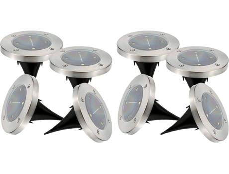 Projetor Solar LUMI JARDIN (Prateado - Polipropileno - 12x14 cm)