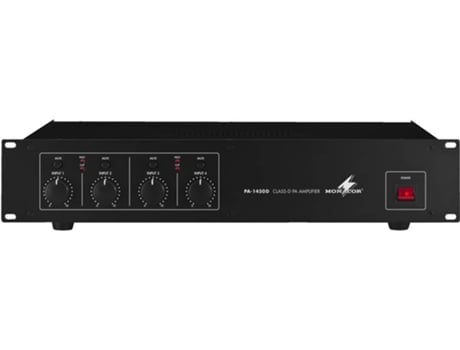 Amplificador PA MONACOR PA-1450D (4 x 50 W - Canais: 4)