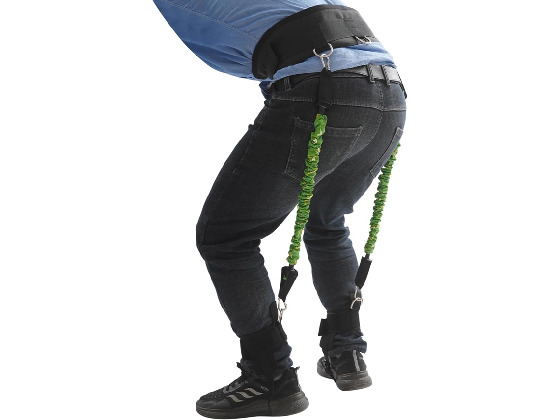Treinador De Salto Vertical, Faixas Elásticas Resistência 54kg Para Treinamento Força Explosiva E Agilidade