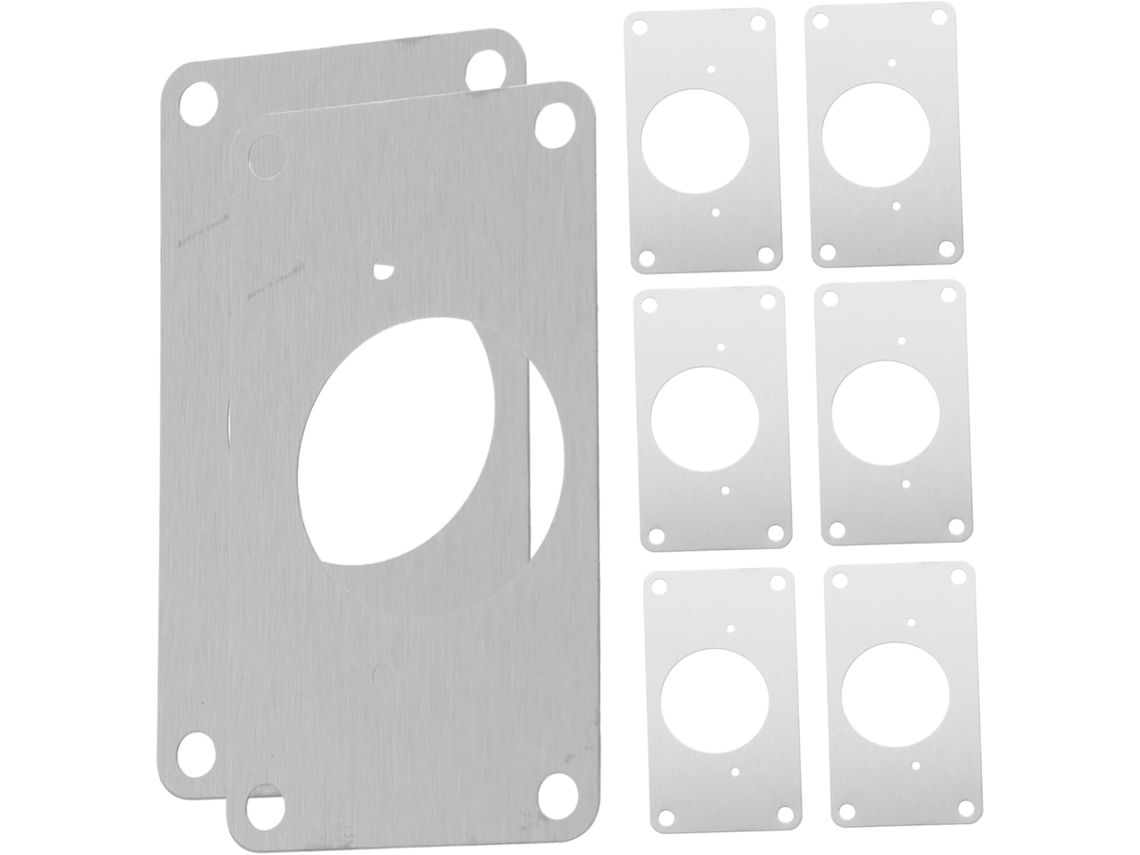 Kit Com 8 Placas De Aço Para Reparo Suportes Fixação Portas Fácil
