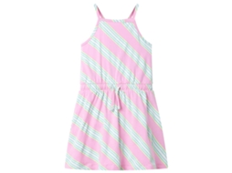 Vestido De Criança Com Cordão Sem Mangas Rosa 104