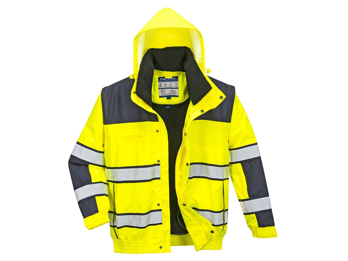 Jaqueta Clássica De Alta Visibilidade Your Ally At Work / Amarelo Marinho / L Portwest