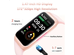 Smartwatch com monitor de atividades físicas de 1,47 polegadas e monitoramento contínuo de frequência cardíaca e oxigênio no sangue. Bestvite