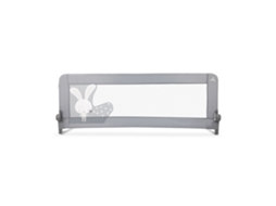 Barreira De Cama Asalvo 2 Em 1 De 150 Cm - Para Cama Ninho Ou Standard, Dobrável - Coelhinho Cinzento