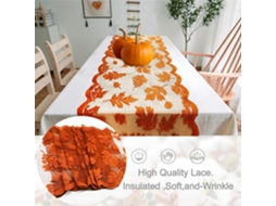Laxiscreed Guardanapo De Mesa Rendas Maple Leaf Para Outono E Ação De Graças