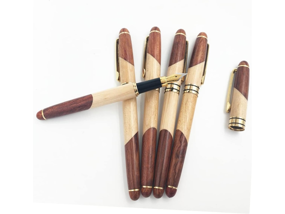 Caneta-tinteiro Com Corpo Liso, Ideal Para Escola E Escritório, Fina