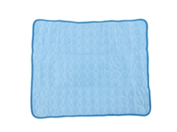 Tapete Refrescante, para Cães e Gatos, Autorefrescante, Respirável, Dobrável, Tamanho G, Azul AQUAFORGE