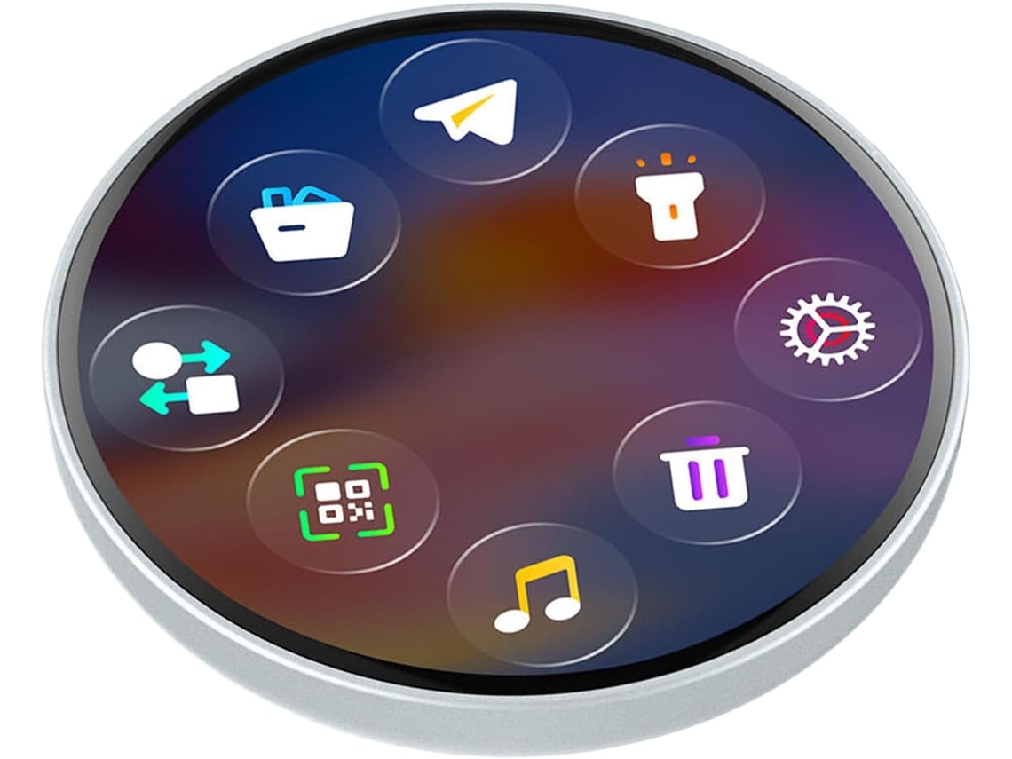 Crachá Com Visor Digital - 5,5 Cm (2,17") | Broche Em Abs - Crachá Eletrônico Com Tela Sensível Ao Toque, Adsorção Magnética E Tela Hd Recarregável