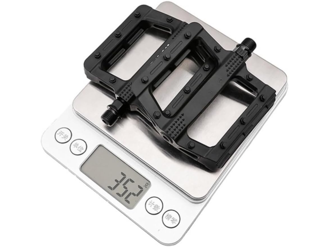 Pedais de nylon para bicicleta com 20 pinos antiderrapantes, plataforma