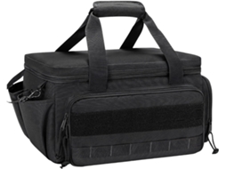 Bolsa para ferramentas com vários compartimentos, acolchoamento espesso e exterior impermeável para projetos de escritório.