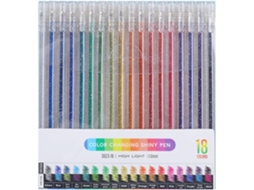 Canetas De Gel Com Glitter, Para Pintura Em Madeira, Diversas Cores,