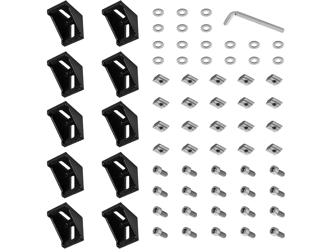 Cantoneiras Metálicas Para Montagem De Móveis - Perfil De 90 Graus - Fresadas - Estrutura Para Impressora - Kit De