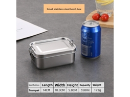 Marmita Aço Inox 304 550ml Com Tampa, Material Grau Alimentar, Apta Cozedura A Vapor, Design Simples E Resistente