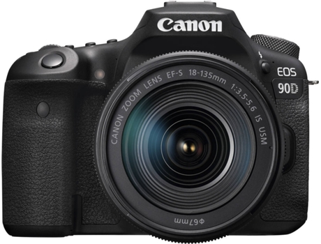 Máquina Fotográfica Reflex CANON EOS 90D + EF-S 18-135mm f/3.5-5.6 (APS-C)