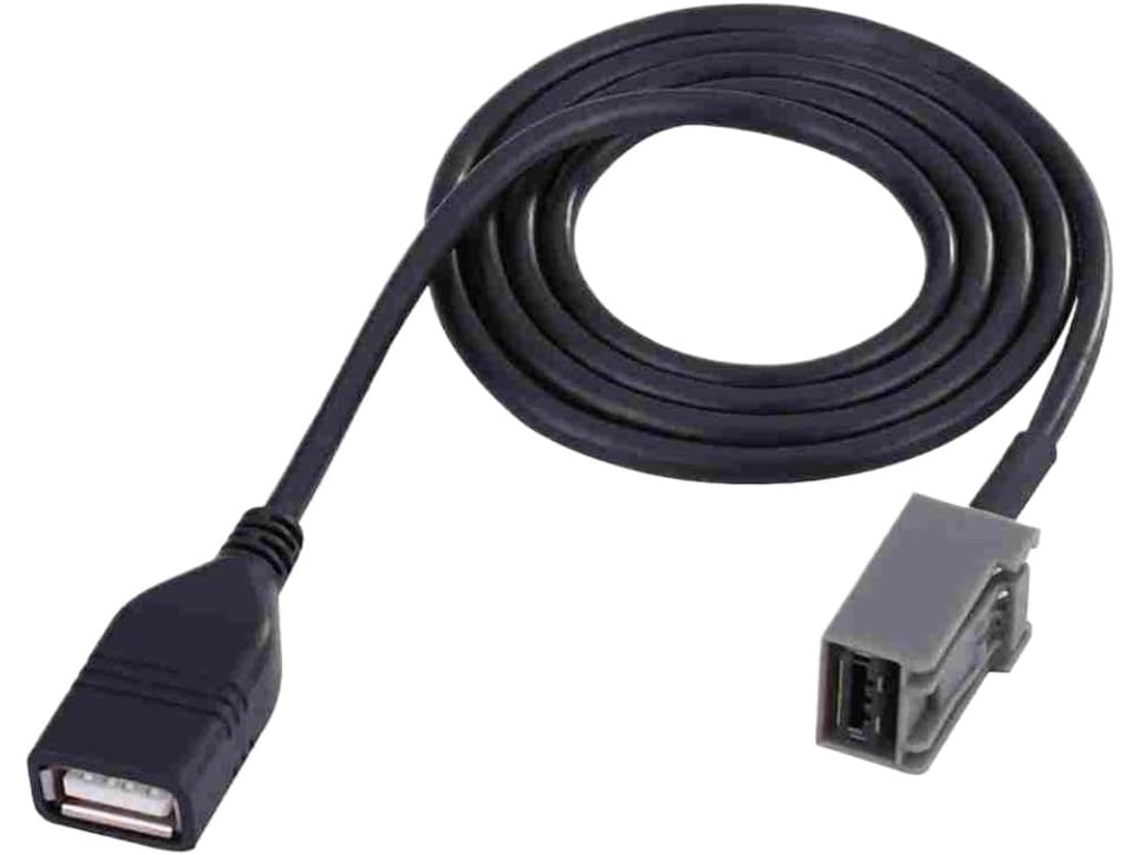 Cabo Extensor De Áudio Usb 2 0com Entrada Auxiliar 60cm, Compatível Com Honda Civic, Jazz, Cr V, Accord, Costa E