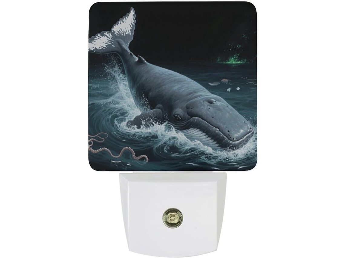 Luminária De Parede Com Sensor Crepuscular, Led Moderno 0,5 W, Em