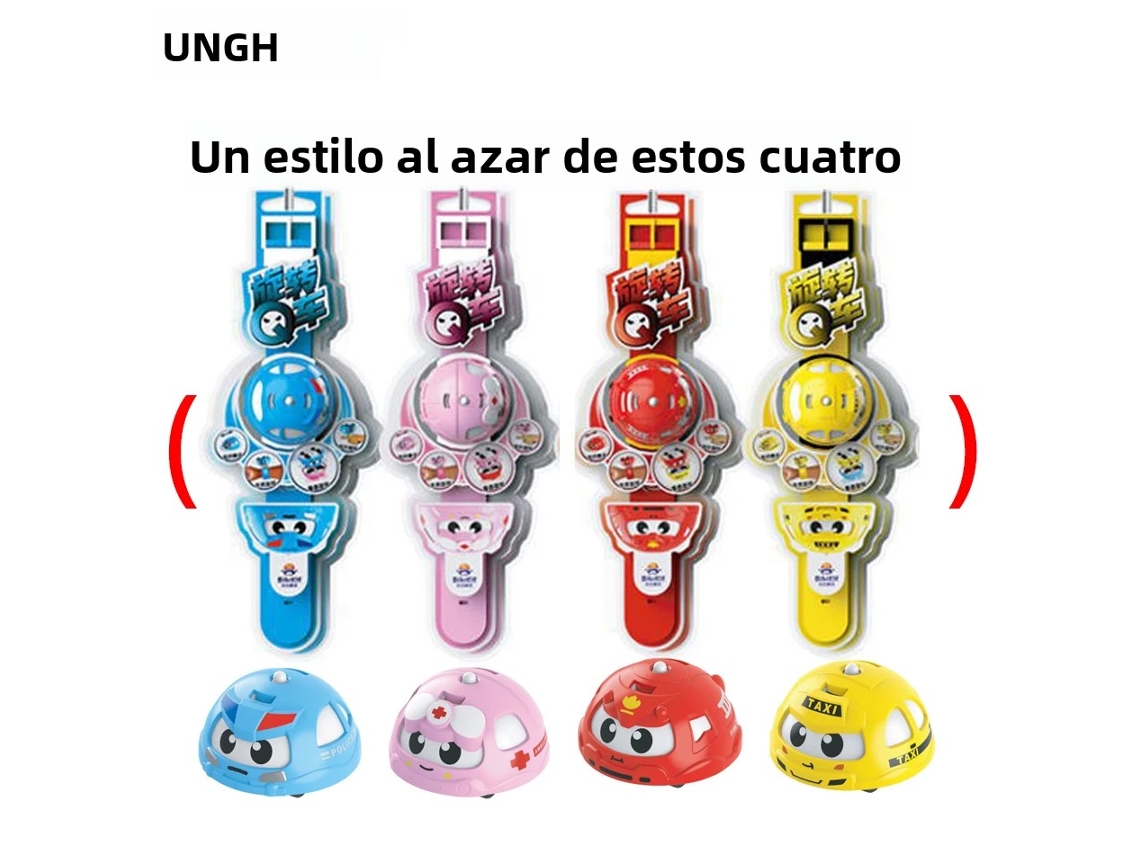 (estilo 1) Relógio Giratório, Brinquedo Educativo Interativo Para Crianças, Carro De Batalha Com Rebobinagem Automática