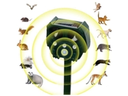 Repelente Solar Ultrassônico Praga 5 W e 5 Hz, Repelente Solar Ultrassônico Praga, Repelente Solar Ultrassônico para Gatos, Cães e Pássaros R CC0328