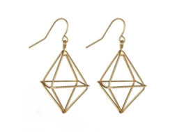 Brincos Geométricos Ocos Ligação Elegantes Fashionáveis